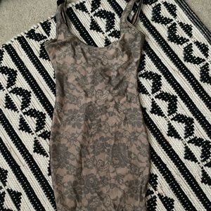 Scoop back body con dress